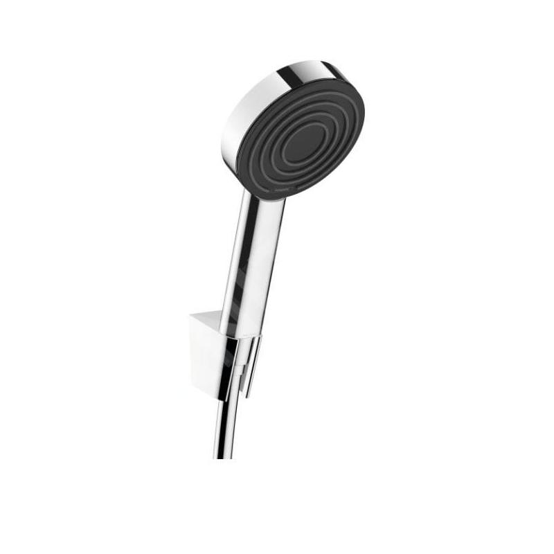 Hansgrohe Pulsify S - Set de pommeau de douche, 1 jet, support et flexible de 1250 mm, chrome 24301000