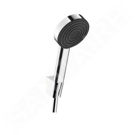 Hansgrohe Pulsify S - Set de pommeau de douche, 1 jet, support et flexible de 1250 mm, chrome 24301000