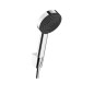 Hansgrohe Pulsify S - Set de pommeau de douche, 1 jet, support et flexible de 1250 mm, chrome 24301000