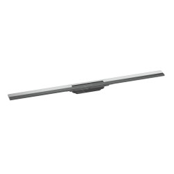 Hansgrohe RainDrain Flex - Caniveau de douche linéaire avec grille en inox 1200, pour montage libre, découpable, chrome 56047000