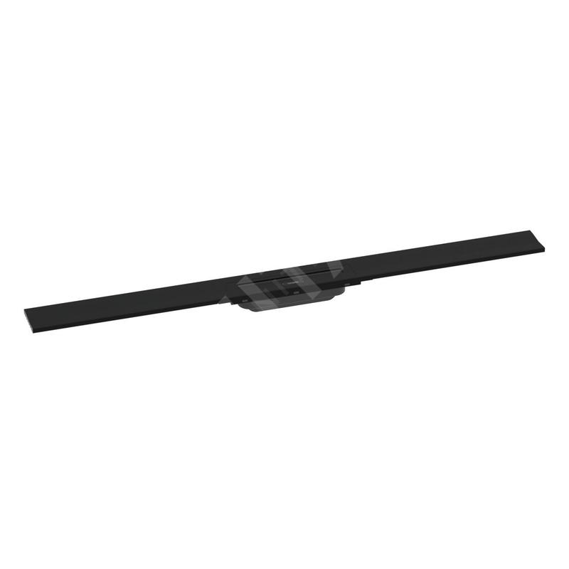 Hansgrohe RainDrain Flex - Caniveau de douche linéaire avec grille en inox 1000, installation contre le mur, découpable, noir Hansgrohe RainDrain Flex - Caniveau de douche linéaire avec grille en inox 1000, installation contre le mur, découpable, noir