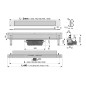 Alcadrain Douchegoten - Système de drainage Spa 1050 mm, pour montage mural, couvercle pour insertion de carreaux, acier