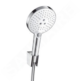 Hansgrohe Raindance Select S - Douche de tête 120, avec accessoires, 3 jets, blanc/chrome 26721400