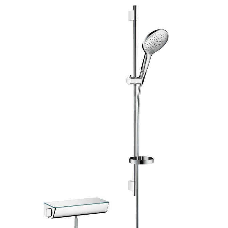 Hansgrohe Raindance Select S - Set de douche avec thermostat, 150 mm, 3 jets, chrome 27037400