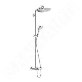 Hansgrohe Croma Select - Mitigeur de baignoire thermostatique 280 Showerpipe avec accessoires, chrome 26792000