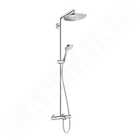 Hansgrohe Croma Select - Mitigeur de baignoire thermostatique 280 Showerpipe avec accessoires, chrome 26792000
