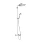 Hansgrohe Croma Select - Mitigeur de baignoire thermostatique 280 Showerpipe avec accessoires, chrome 26792000