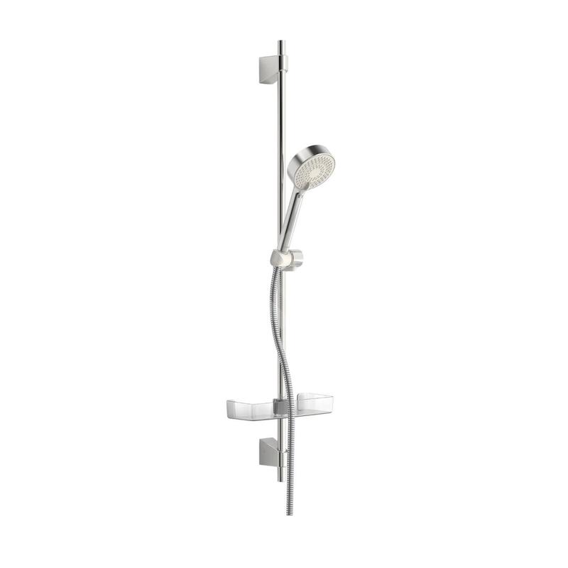 Hansa Basicjet - Set de douche avec douche à main, barre murale 920 mm, 3 jets, chrome 44670133