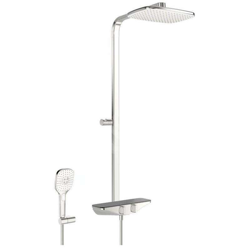 Hansa Emotion - Le set de douche avec thermostat, 360x220 mm, anthracite/chrome 5865017184 Hansa Emotion - Le set de douche avec thermostat, 360x220 mm, anthracite/chrome 5865017184