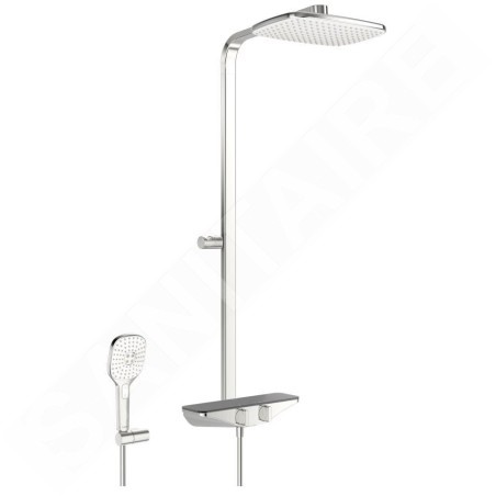 Hansa Emotion - Le set de douche avec thermostat, 360x220 mm, anthracite/chrome 5865017184