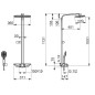 Hansa Emotion - Le set de douche avec thermostat, 360x220 mm, anthracite/chrome 5865017184 Hansa Emotion - Le set de douche avec thermostat, 360x220 mm, anthracite/chrome 5865017184