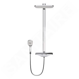 Hansa Emotion - Le set de douche avec thermostat, 360x220 mm, anthracite/chrome 5865017184