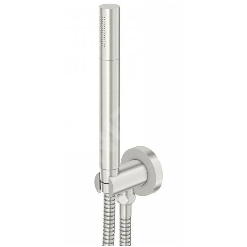 Steinberg 100 - Ensemble de pommeau de douche, support et flexible, nickel brossé 100 1670 BN