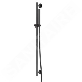 Steinberg 100 - Ensemble de pommeau de douche, barre et flexible, noir mat 100 1601 S