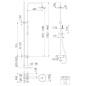 Steinberg 100 - Ensemble de douche avec thermostat, diamètre 200 mm, nickel brossé 100 2721 BN Steinberg 100 - Ensemble de douche avec thermostat, diamètre 200 mm, nickel brossé 100 2721 BN