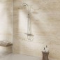 Steinberg 100 - Ensemble de douche avec thermostat, diamètre 200 mm, nickel brossé 100 2721 BN Steinberg 100 - Ensemble de douche avec thermostat, diamètre 200 mm, nickel brossé 100 2721 BN
