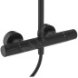 Ideal Standard CeraTherm - Set de douche avec thermostat, diamètre 26 cm, 2 jets, noir soyeux A7210XG