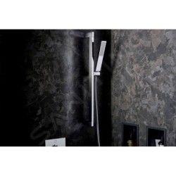 Hansgrohe Pulsify E - Set pomme de douche, barre et flexible, EcoSmart+, chrome 24371000