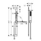 Hansgrohe Pulsify E - Set de pommeau de douche, barre et flexible, EcoSmart+, noir mat 24371670