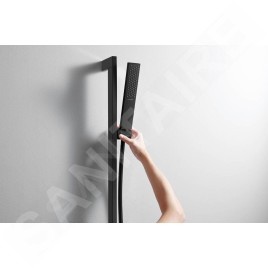 Hansgrohe Pulsify E - Set de pommeau de douche, barre et flexible, EcoSmart+, noir mat 24371670