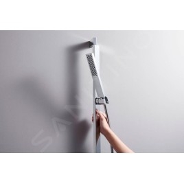 Hansgrohe Pulsify E - Set pomme de douche, barre et flexible, EcoSmart+, chrome 24381000