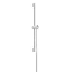 Hansgrohe Unica - Barre de douche 67 mm, avec flexible, blanc mat 24400700