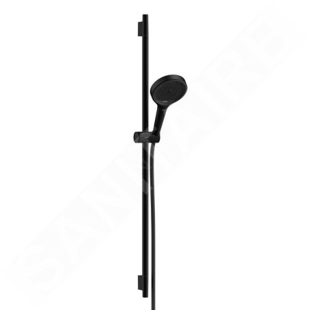 Hansgrohe Rainfinity - Set pomme de douche, barre et flexible, 3 jets, EcoSmart, noir mat 28744670