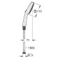 Grohe Vitalio Comfort - Pommeau de douche avec flexible 150 cm, 2 jets, chrome 26973001