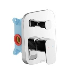 Ravak 10° - Set de douche avec mitigeur encastré, corps d’encastrement, 3 jets, chrome X07S011