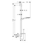 Hansgrohe Raindance Select S - Set de douche 120, 3 jets, EcoSmart 9 l/min, chrome 26633000