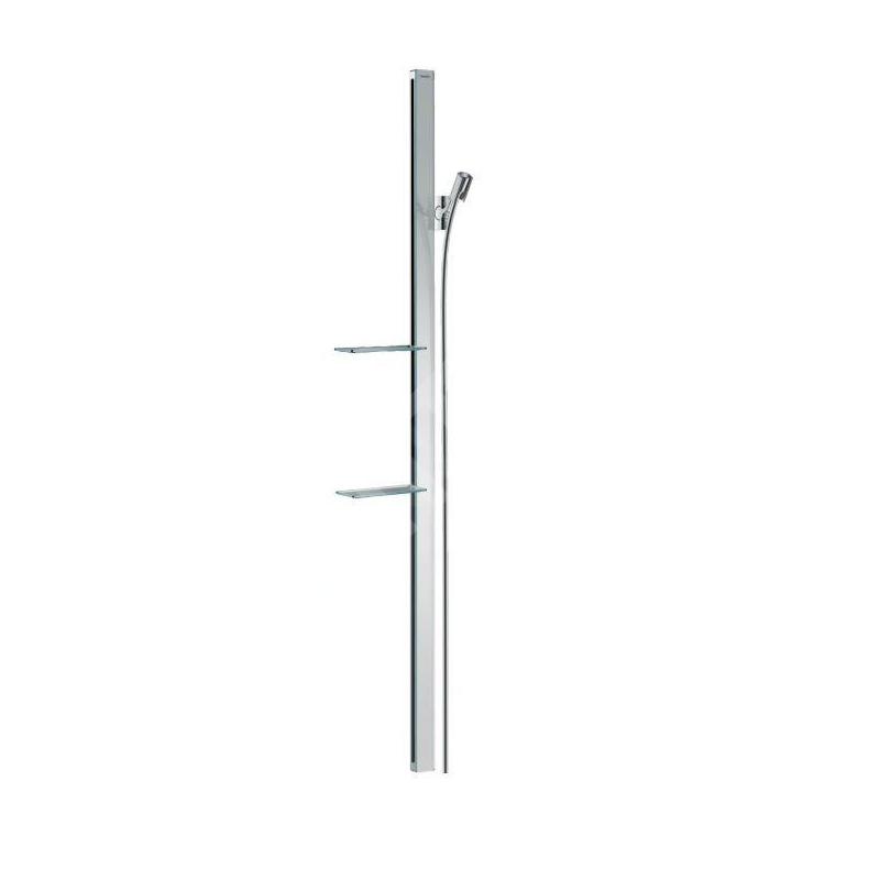 Hansgrohe Unica'E - Barre de douche 1500 mm avec flexible de douche, chrome 27645000