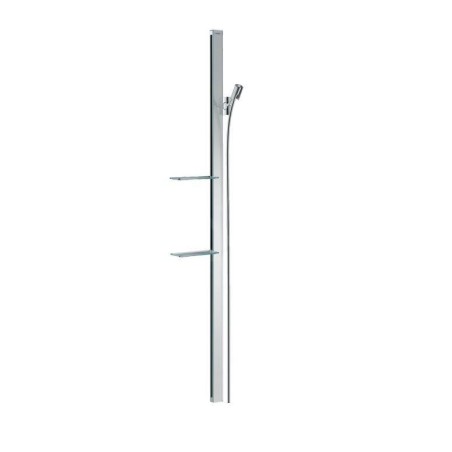 Hansgrohe Unica'E - Barre de douche 1500 mm avec flexible de douche, chrome 27645000