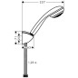 Hansgrohe Crometta 85 - Set de douche Mono, 1 jet, chrome 27576000