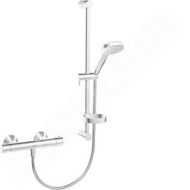 Hansa Unita - Set de douche avec thermostat, ECO, chrome 48130121