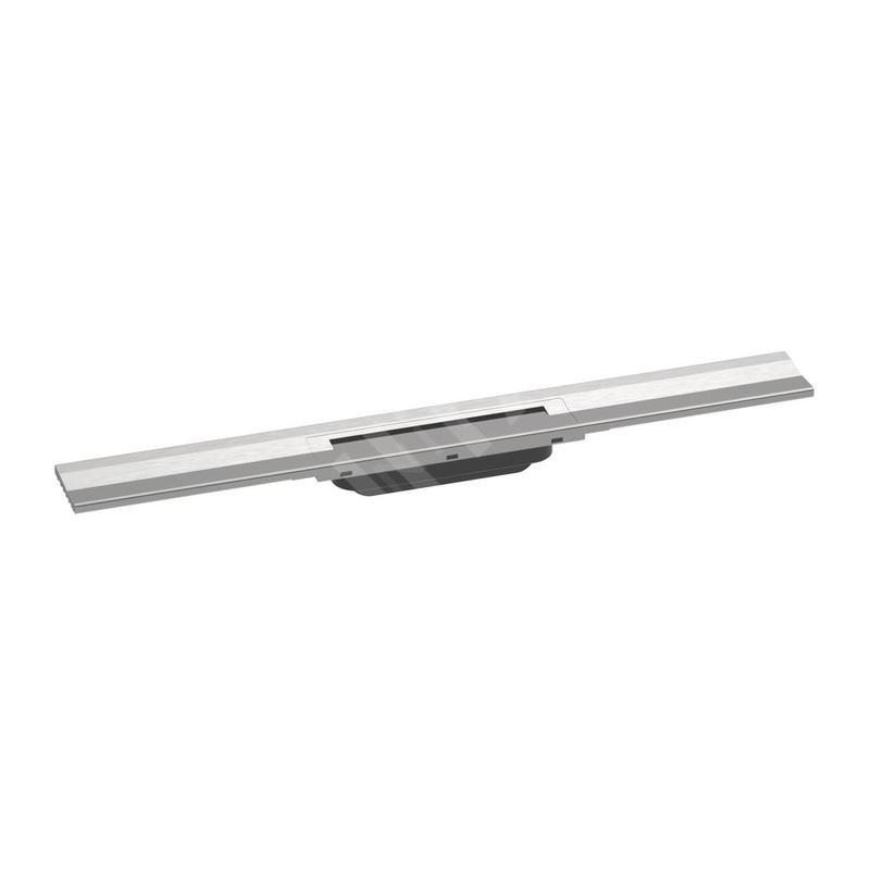 Hansgrohe RainDrain Flex - Caniveau de douche linéaire avec grille en inox 700, installation contre le mur, découpable, inox Hansgrohe RainDrain Flex - Caniveau de douche linéaire avec grille en inox 700, installation contre le mur, découpable, inox