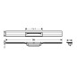 Hansgrohe RainDrain Flex - Caniveau de douche linéaire avec grille en inox 700, installation contre le mur, découpable, inox Hansgrohe RainDrain Flex - Caniveau de douche linéaire avec grille en inox 700, installation contre le mur, découpable, inox