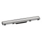 Hansgrohe RainDrain Match - Caniveau de douche linéaire avec grille en inox 600, avec cadre réglable en hauteur, inox brossé Hansgrohe RainDrain Match - Caniveau de douche linéaire avec grille en inox 600, avec cadre réglable en hauteur, inox brossé