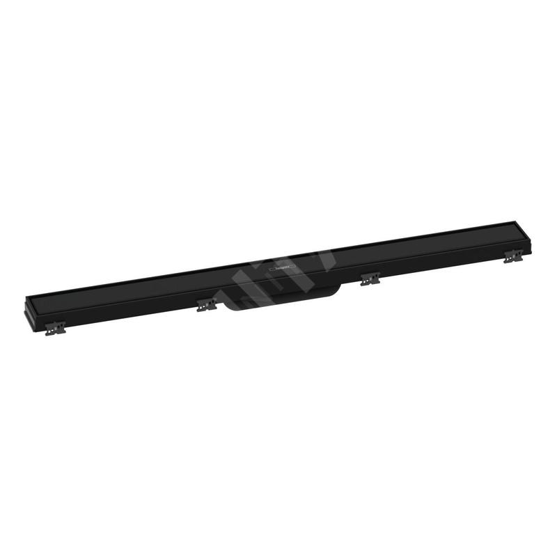 Hansgrohe RainDrain Match - Caniveau de douche linéaire avec grille en inox 800, avec cadre réglable en hauteur, noir mat Hansgrohe RainDrain Match - Caniveau de douche linéaire avec grille en inox 800, avec cadre réglable en hauteur, noir mat