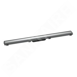 Hansgrohe RainDrain Match - Caniveau de douche linéaire avec grille en inox 900, avec cadre réglable en hauteur, chrome 56040000