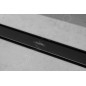 Hansgrohe RainDrain Match - Caniveau de douche linéaire avec grille en inox 900, avec cadre réglable en hauteur, noir mat
