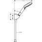 Hansgrohe Vernis Blend - Set douchette à main, 2 jets, support et flexible, chrome 26273000