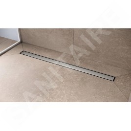 Hansgrohe RainDrain Compact - Caniveau de douche 100 cm, avec grille, acier inoxydable brossé 56170800