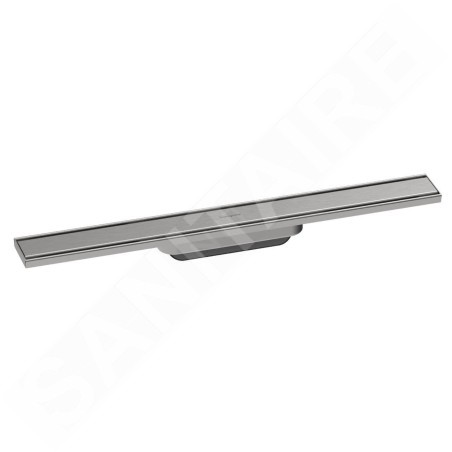 Hansgrohe RainDrain Original - Caniveau de douche linéaire 70 cm, avec grille, acier inoxydable brossé 56197800