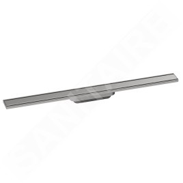 Hansgrohe RainDrain Original - Caniveau de douche linéaire 80 cm, avec grille, acier inoxydable brossé 56198800
