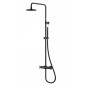 Steinberg 250 - Set de douche avec thermostat, diamètre 200 mm, noir mat 250 2721 S Steinberg 250 - Set de douche avec thermostat, diamètre 200 mm, noir mat 250 2721 S
