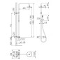 Steinberg 250 - Set de douche avec thermostat, diamètre 200 mm, noir mat 250 2721 S Steinberg 250 - Set de douche avec thermostat, diamètre 200 mm, noir mat 250 2721 S