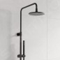 Steinberg 250 - Set de douche avec thermostat, diamètre 200 mm, noir mat 250 2721 S Steinberg 250 - Set de douche avec thermostat, diamètre 200 mm, noir mat 250 2721 S