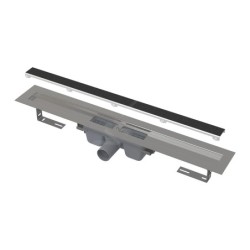 Alcadrain Douchegoten - Caniveau de douche Marble 650 mm, avec grille pour insertion de carreaux, inox APZ15-650