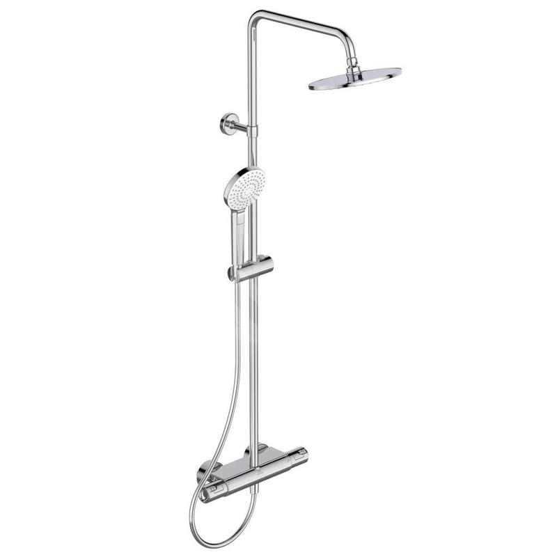 Ideal Standard CeraTherm - Colonne de douche T50 avec thermostat, 200 mm, 3 jets, chrome A7230AA Ideal Standard CeraTherm - Colonne de douche T50 avec thermostat, 200 mm, 3 jets, chrome A7230AA