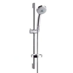 Hansgrohe Croma 100 - Set douchette Multi 3 jets / barre murale Unica'S 0,65 m, chrome 27775000